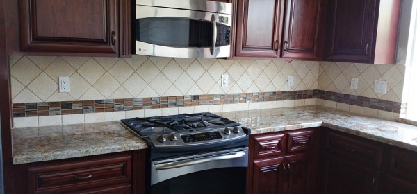 Brown Accent Backsplash SM