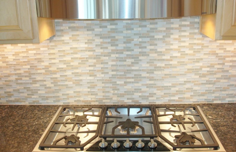 Gray Contemporary Backsplash SM